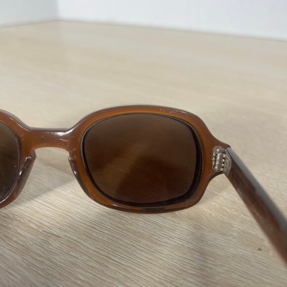 Vintage Romco 4 1/2 - 5 3/4 RO 48-20 Eyeglasses READ DESC FRAMES ONLY Brown - Picture 8 of 14